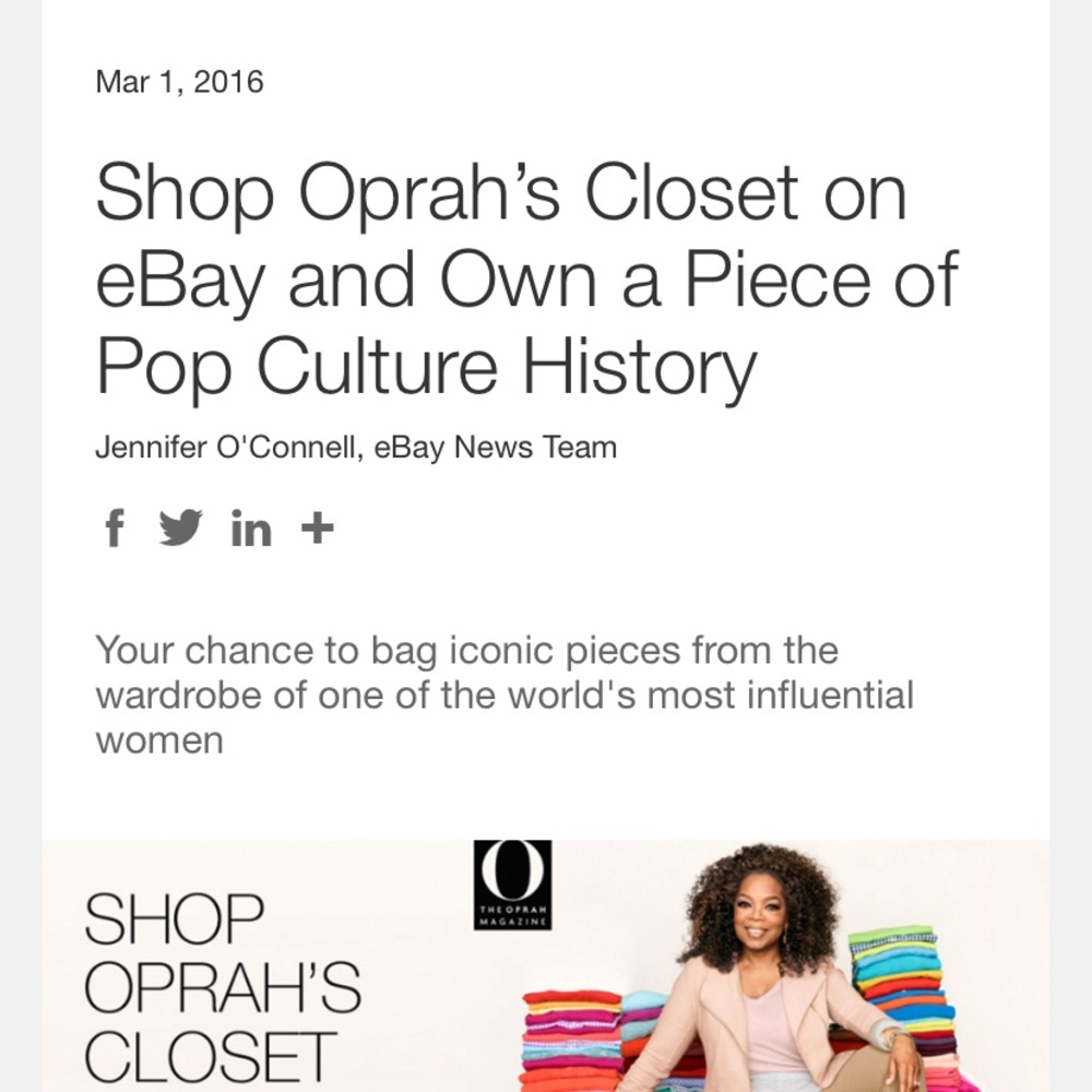 Tracy Ellen blouse that belonged to Oprah Winfrey